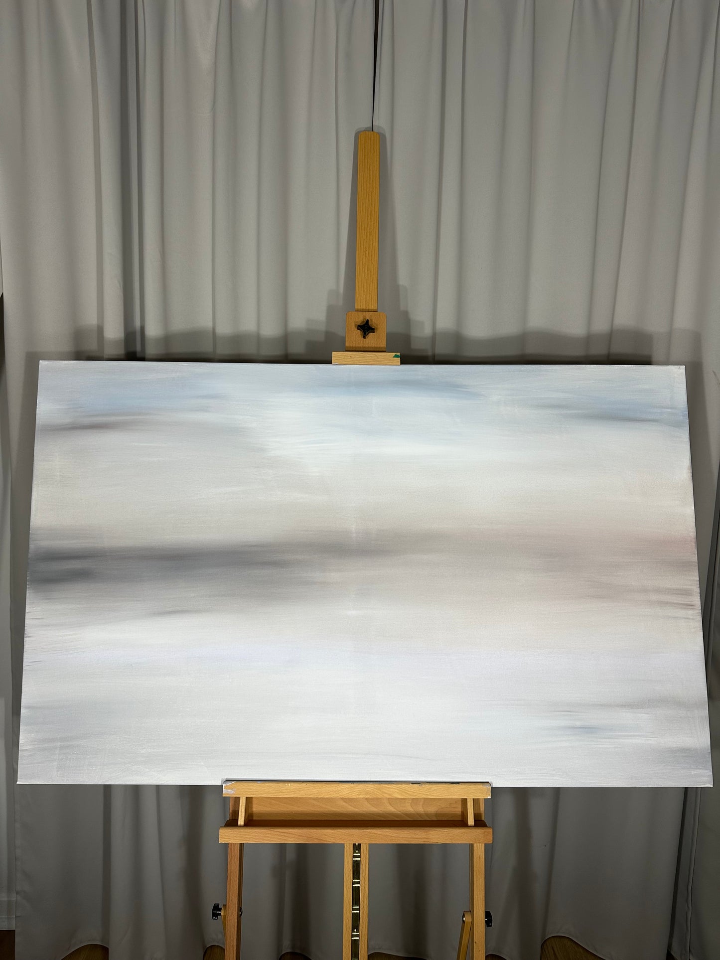 Tchaikovsky II Muted Cool Abstract Painting