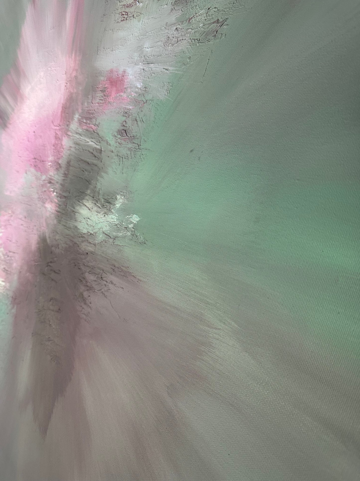 Mozart IV Muted Sorbet Textured Abstract Painting