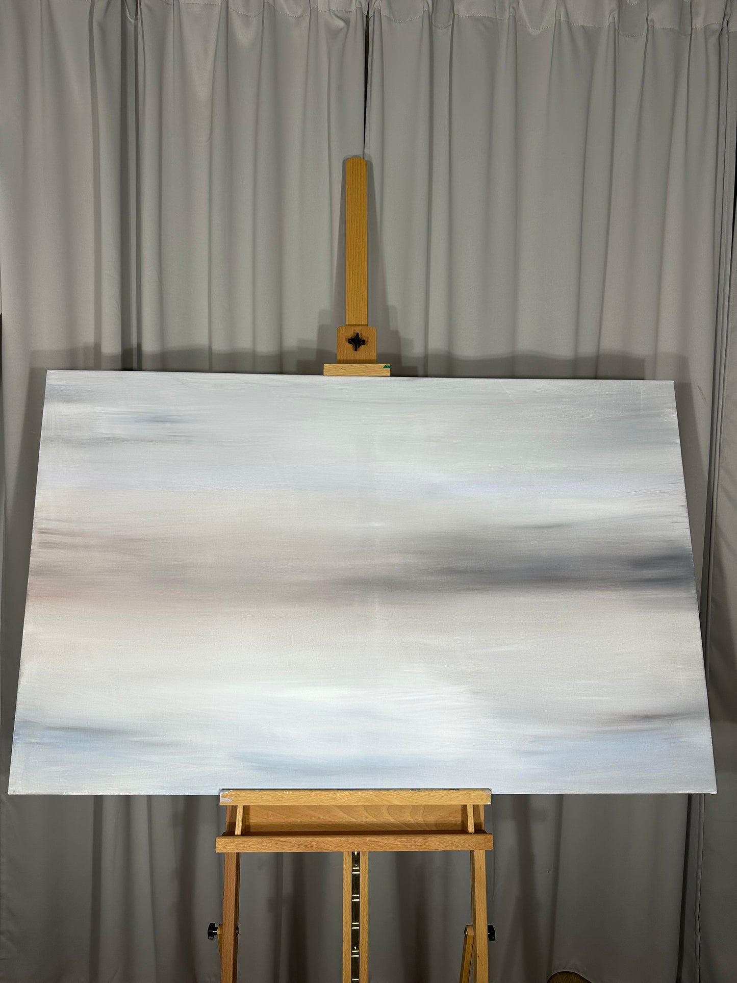 Tchaikovsky II Muted Cool Abstract Painting